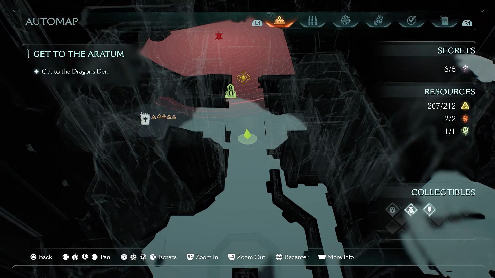 Automap in Doom: The Dark Ages (Image via Bethesda)